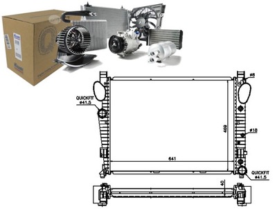 RADUADOR DE AGUA MERCEDES S 65 AMG (220.179) (W220)  