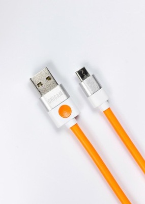 Kabel USB do Micro USB Origami 3m pomarańczowy