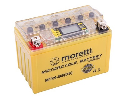 BATERÍA MORETTI AGM GEL MTX9-BS CON WSKAZNIKIEM  