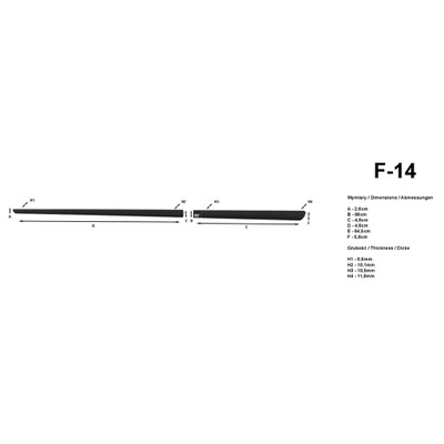 Listwy boczne Suzuki Swift