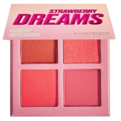 MAKEUP OBSESSION Paleta 4 Róży Strawberry Dreams