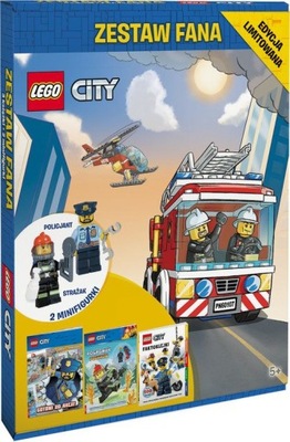 LEGO CITY ZESTAW FANA FIGURKI + KOMIKSY