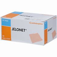 Opatrunek parafinowy Jelonet 5 cm x 5 cm, opakowanie 50 sztuk