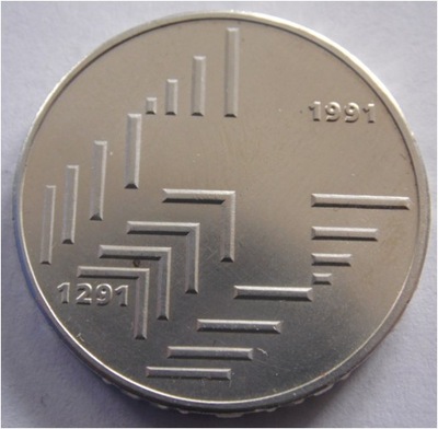 20FRANKÓW 1991 SZWAJCARIA Konfederacja Szwajcarska