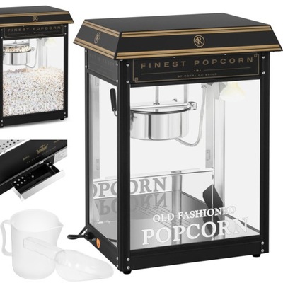 Maszyna automat urządzenie do prażenia popcornu retro TEFLON 1600 W 5-6 kg/