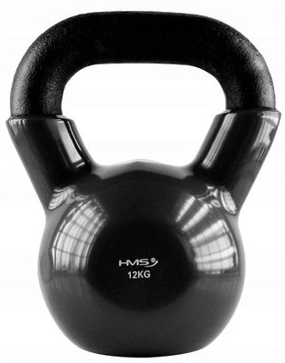 KETTLEBELL ŻELIWNY HANTEL KETLA ODWAŻNIK HMS 12 KG