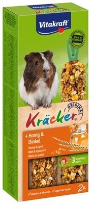 Vitakraft Kracker 2 szt dla świnki miód/orkisz