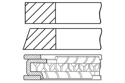 GOETZE 81 STD 1.2-3-1.5 КОМПЛЕКТ КІЛЬЦЯ ПОРШНЯ TOYOTA AVENSIS