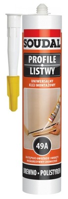 SOUDAL UNIWERSALNY KLEJ MONTAŻOWY 49A 280ml