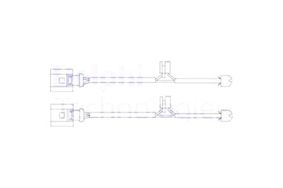 DELPHI SENSOR DESGASTE ZAPATAS DE FRENADO PARTE TRASERA AUDI Q7 BENTLEY  
