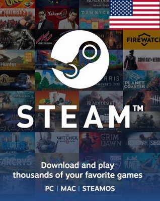 STEAM WALLET $20 USD Karta podarunkowa, Gift card