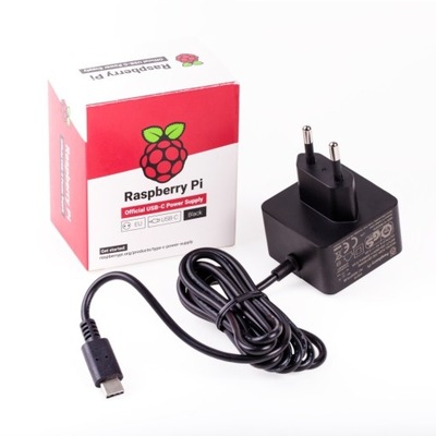 Zasilacz 5,1V/3A USB-C do Raspberry Pi 4 czarny