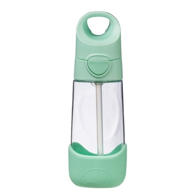 Butelka tritanowa ze słomką 450 ml, Spearmint, b.box; one size