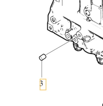 VOLVO KOLEK PIN CENTRUJACY БЛОК ДВИГАТЕЛЯ 1.6D OE 30750021