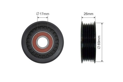 RNK-CH-025 NTY ROLLO TENSOR CORREA WIELOROWKOWEGO NTY  