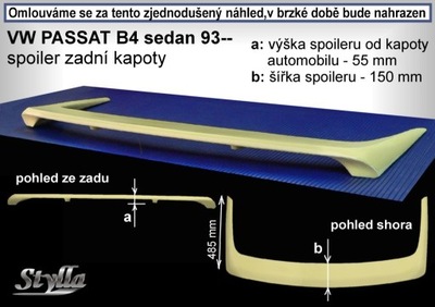 SPOILER SPOILER PARA VW PASSAT B4 (35I) MK4 1993--  