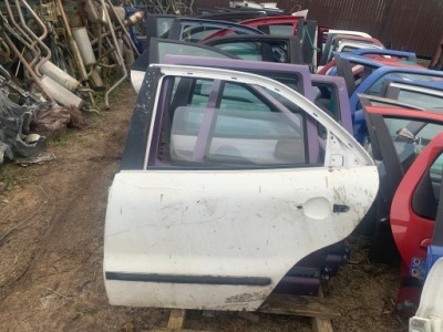 Fiat brava marea двері 5d білий лівий задня фото №1