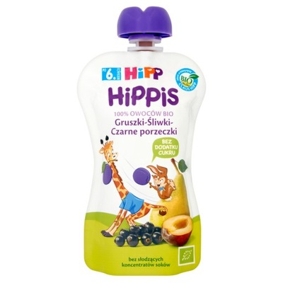 HIPP Hippis Gruszka-Sliwki-CZ. Porzeczki BIO 100g