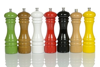 Młynek DREWNIANY do przypraw pieprzu soli TANIO