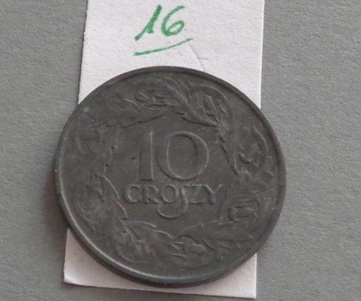 10 groszy z 1939 roku cynk , GENERALNA GUBERNIA