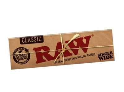 RAW CLASSIC 1 1/4 SINGLE WIDE bibułki krótkie bletki 50szt