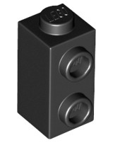 LEGO Klocek Mod 1x1x1 2/3 Czarny 32952 - 1szt