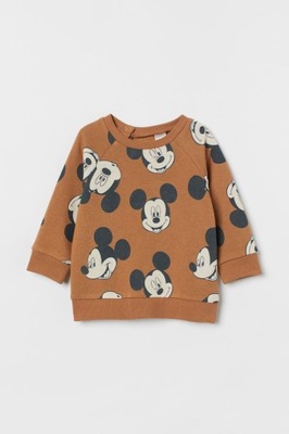 H&M BLUZA Z NADRUKIEM MYSZKA MIKI MICKEY 80