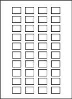 Schneider Arkusz 40 etykiet pustych do nadruku 18x27mm ZBY5100 