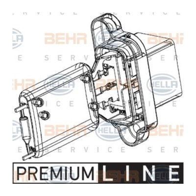 Behr hella service 9ml351332-361 резистор вентилятора фото №1