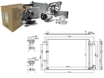 CONDENSADOR DE ACONDICIONADOR JEEP CHEROKEE 2.0D-3.2 11.13- NISSENS  