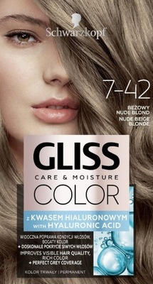 Schwarzkopf Gliss Color Krem koloryzujący nr 7-42