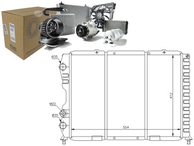 RADUADOR ALFA ROMEO GTV (916C) (95-), ALFA ROMEO GTV (916C) (98-), ALFA  