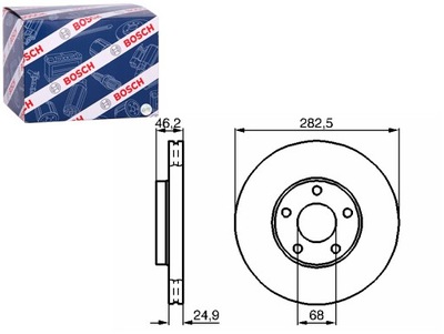 DISCOS DE FRENADO 2 PIEZAS PARTE DELANTERA FORD EE.UU. FUSION VW PASSAT B5 1.6-2.8  