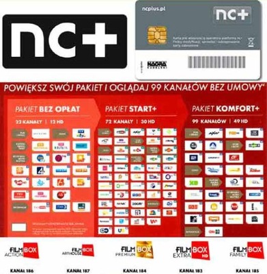 DOŁADOWANIE KART START+ Z KOMFORT+ I FILMBOX NA 5 MIESIĘCY