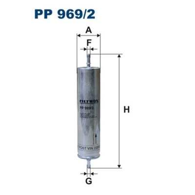 FILTRO COMBUSTIBLES FILTRON PP 969/2  