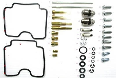 JUEGO DE REPARACIÓN CARBURADOR YAMAHA YFM 660R RAPTOR '01-'05 (26-1368)  