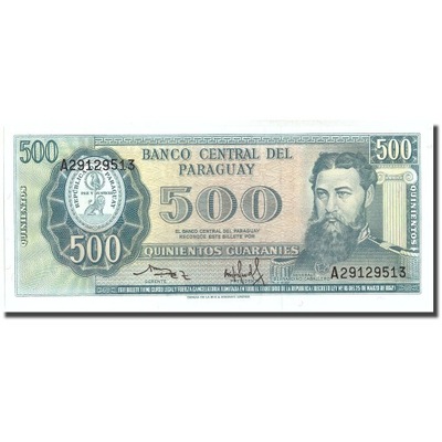 Banknot, Paragwaj, 500 Guaranies, Undated, Undated