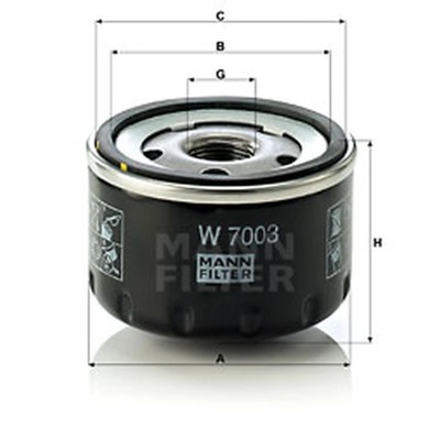 FILTRAS ALYVOS MANN-FILTER W 7003 