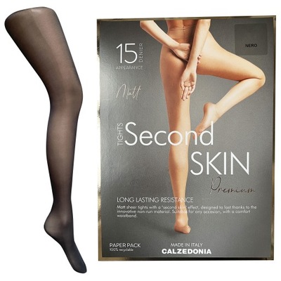 CALZEDONIA MATOWE Rajstopy Second Skin 15 DEN 3 M