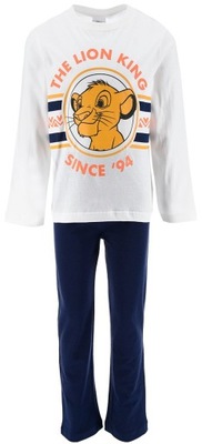 Biało - granatowa piżama dla chłopca Disney - Król Lew r.104 cm
