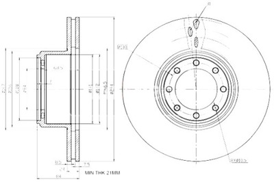 MAXGEAR DISCOS DE FRENADO 2SZT. IVECO T DAILY 06- 35C Q294  