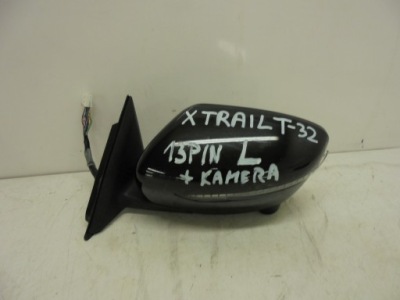 Дзеркало ліва nissan x-trail t32 13pin камера фото №1