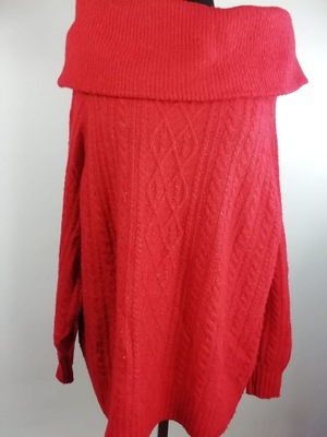 Sweter golf czarwony H&M rozmiar 40