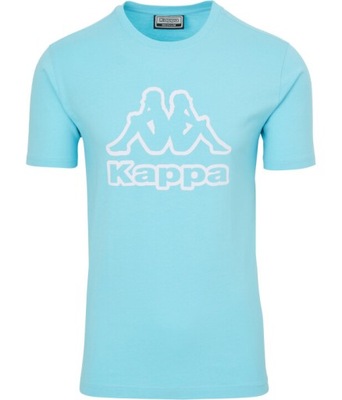3XL Big Men Duża Koszulka Kappa Tshirt Błękitny