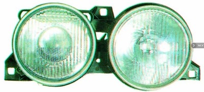 LAMP BMW 3 E-30 83-90 88-91 KPL+RAMKA REG.MANUALNA/ELEKTRYCZNA LE  