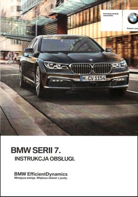 BMW 7 G11 POLSKA MANUAL MANTENIMIENTO COLOR 2015-18  