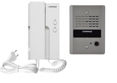 Commax domofon 1 rodzinny DR-2GN unifon DP-2HPR 230V 2 wejścia