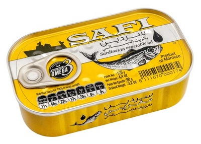 SAFI SARDYNKA W OLEJU 125 G