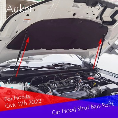 For Honda Civic 11th 2022 2023 Car-Styling Refit Bonnet Hood Gas Sho~65595