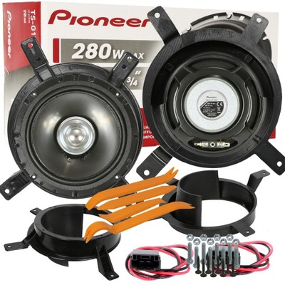 SET PIONEER SPEAKERS VOLVO S60 S70 V70 XC70 FRONT POWERFUL + DYSTANSE.  